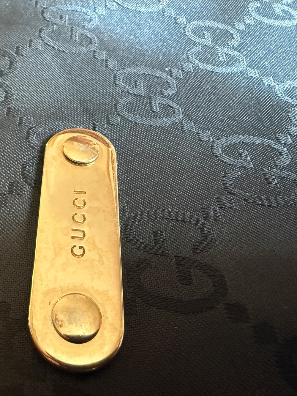 Gucci Black GG Monogram Messenger Bag with Web Strap - Picture 7 of 13